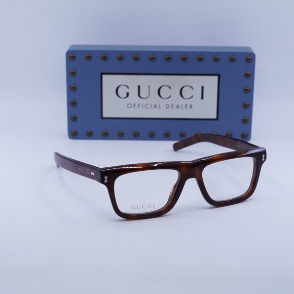 Final Price! Gucci GG1525O 003 Havana Eyeglasses 54mm - Picture 1 of 11